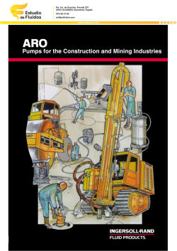 Portada catálogo aro aplicaciones construcción minería