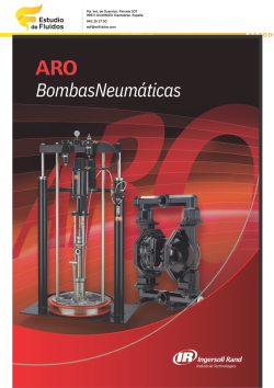 Portada catálogo aro bombas neumáticas de diafragma