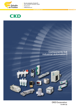 Portada catálogo ckd automatización industrial