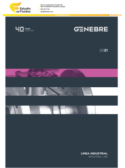 Portada catálogo genebre válvulas industriales