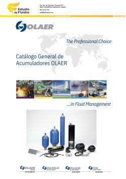 Portada catálogo olaer catálogo general de acumuladores