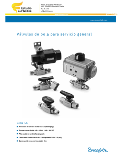 Portada catálogo swagelok válvulas de bola para servicio general