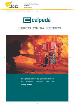 Portada catálogo calpeda equipos contra incendios